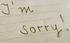写给情侣的道歉信